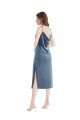Stretch Velvet Sheath Long Sleeveless Semi Formal Evening Dress / Prom Dress / Bridesmaid Dress Sheffield
