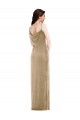 Stretch Velvet Sheath Long Sleeveless Black Tie Evening Gown / Prom Dress / Bridesmaid Dress Sheffield