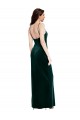 Stretch Velvet Sheath Long Sleeveless Low Back Prom Dress / Bridesmaid Dress Sheffield