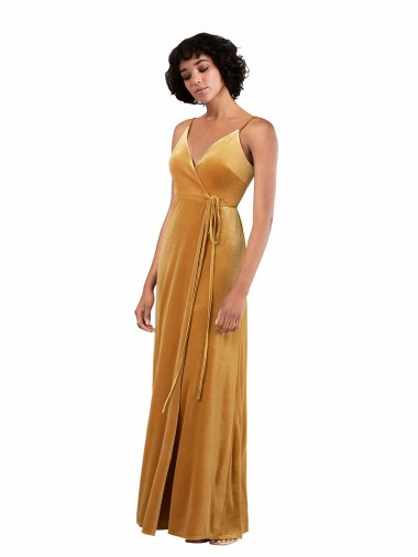 Stretch Velvet Column Long Sleeveless V-Back Black Tie Evening Gown / Prom Dress / Bridesmaid Dress Sheffield