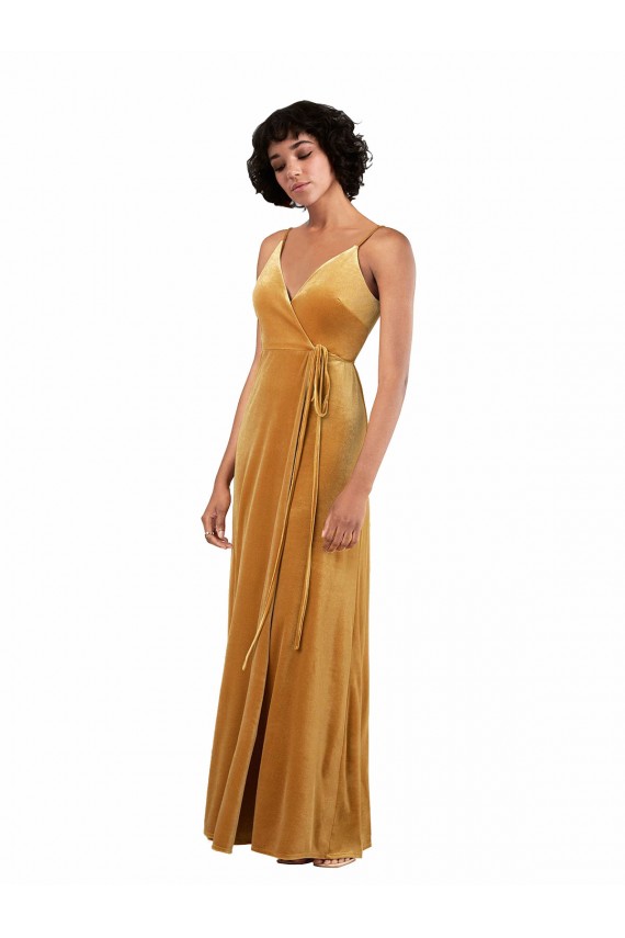Stretch Velvet Column Long Sleeveless V-Back Black Tie Evening Gown / Prom Dress / Bridesmaid Dress Sheffield