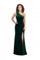Stretch Velvet Trumpet Long Sleeveless Black Tie Prom Dress / Bridesmaid Dress Sheffield