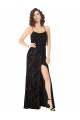 Floral Velvet & Stretch Velvet A-Line Long Sleeveless Criss Cross Back Bridesmaid Dress Sheffield