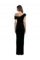 Stretch Velvet Sheath Long Sleeveless High Low Evening Gown / Prom Dress / Bridesmaid Dress Sheffield