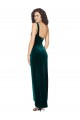Stretch Velvet Sheath Long Sleeveless Low Back High Low Evening Gown / Prom Dress / Bridesmaid Dress Sheffield